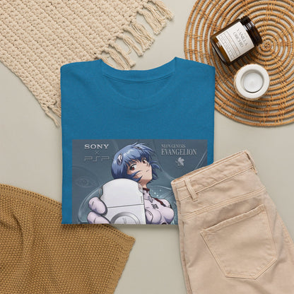Rei Ayanami Holds PSP Collaboration Tee