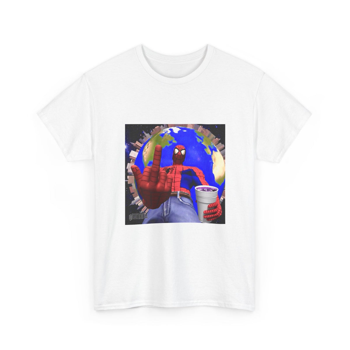 Spider-Man Flipping Off The World Tee