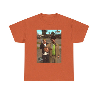 Heisenberg And Jesse Breaking Bad Grand Theft Auto Blunts Tee