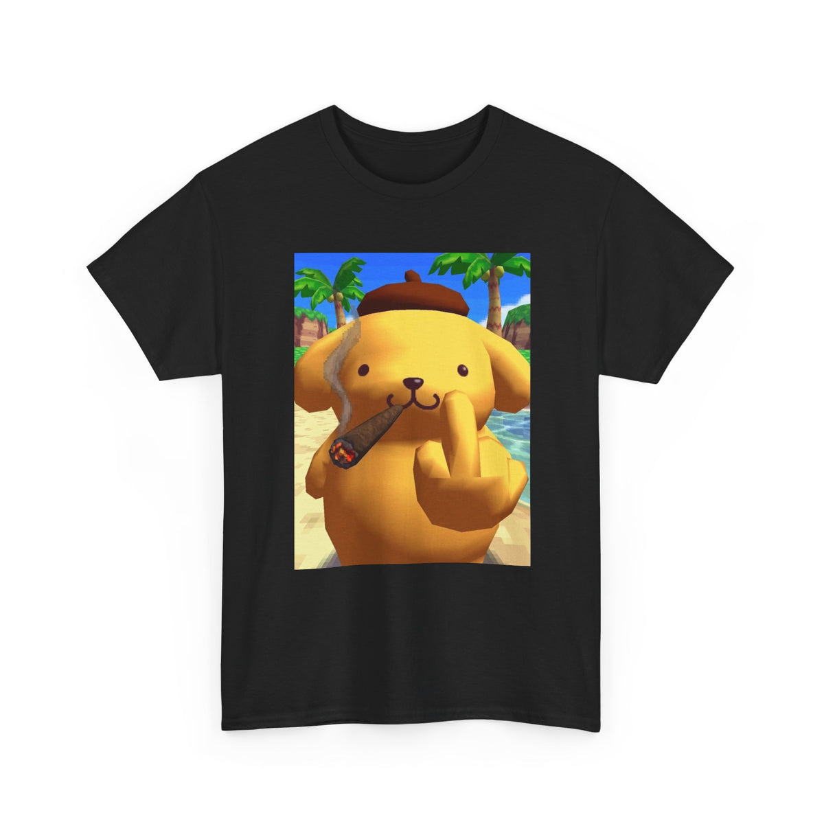 Pompompurin Smoking Blunt & Flipping Off
