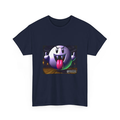Edgy Ghost Flipping The Bird Tee