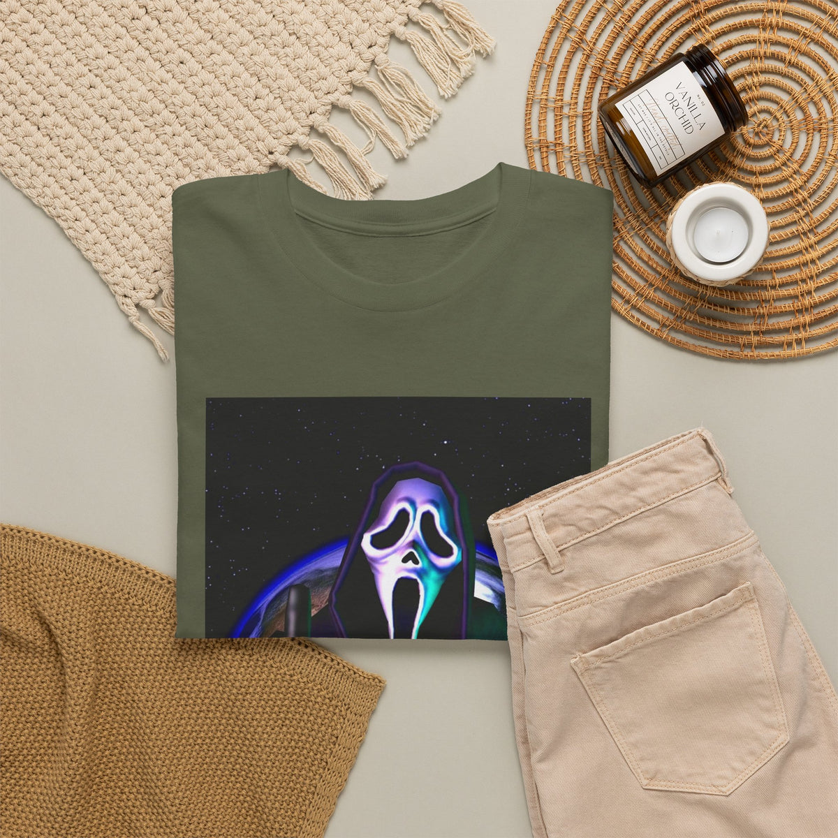 Ghostface Flipping Off The Earth Tee