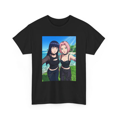 Goth Hinata and Sakura Beach Selfie