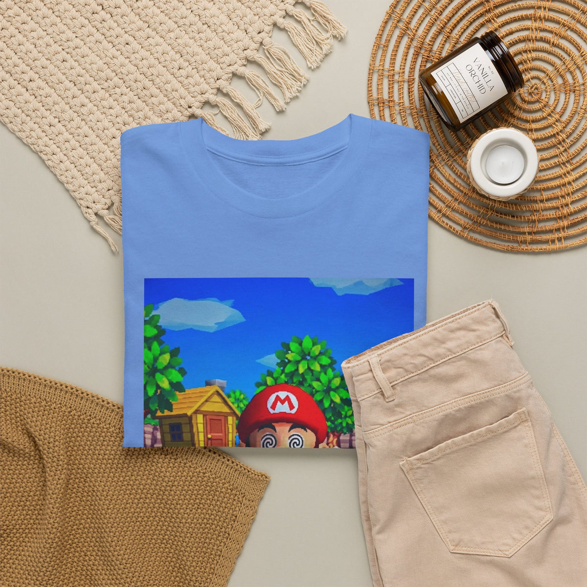 Mushroom-Tripping Mario Flips The Bird Tee
