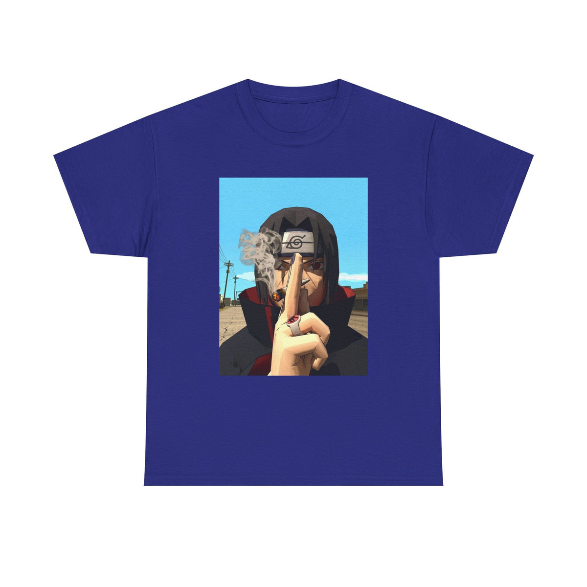 Itachi Uchiha Smoking Cigar Streetwear Tee