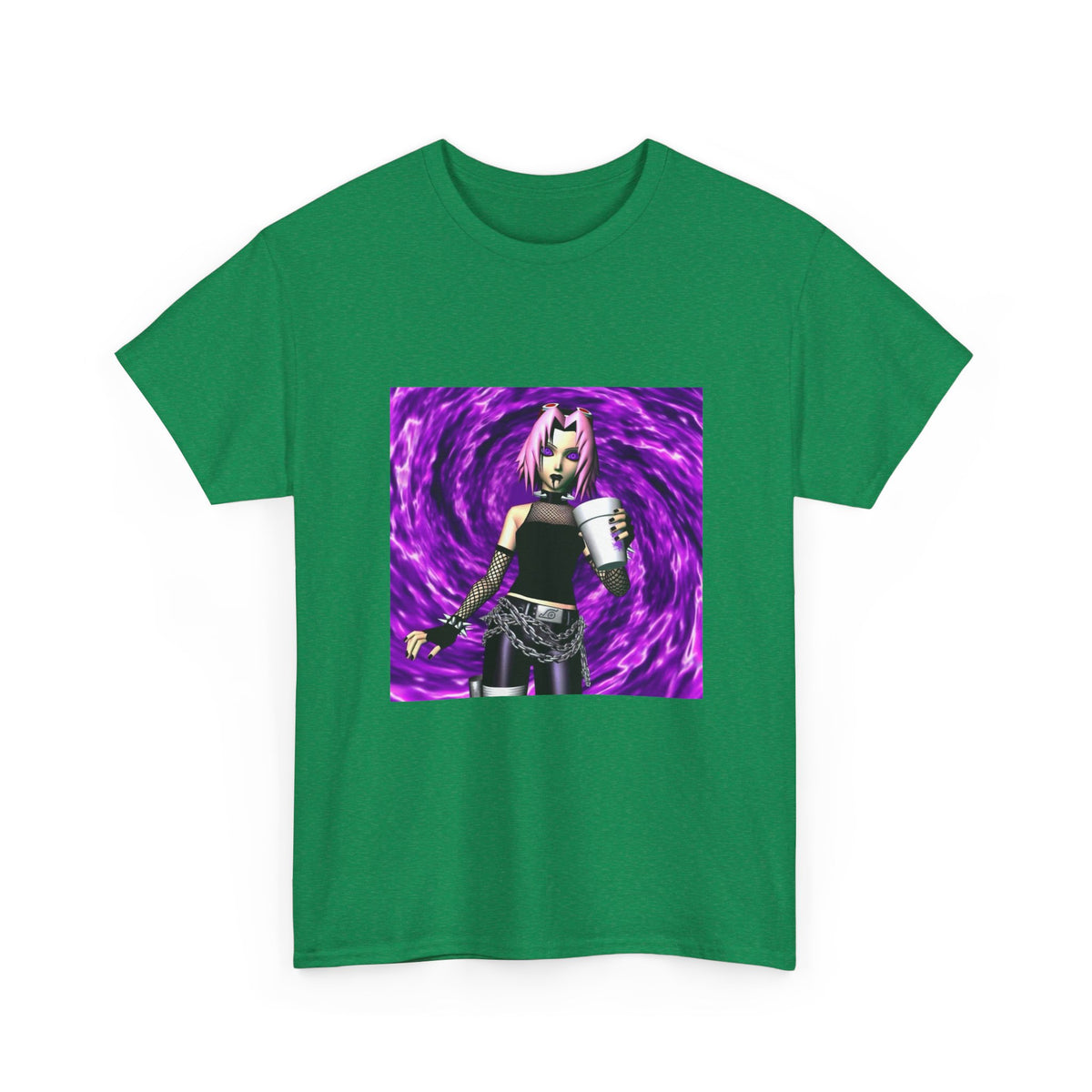 Goth Sakura With Purple Drank Tee