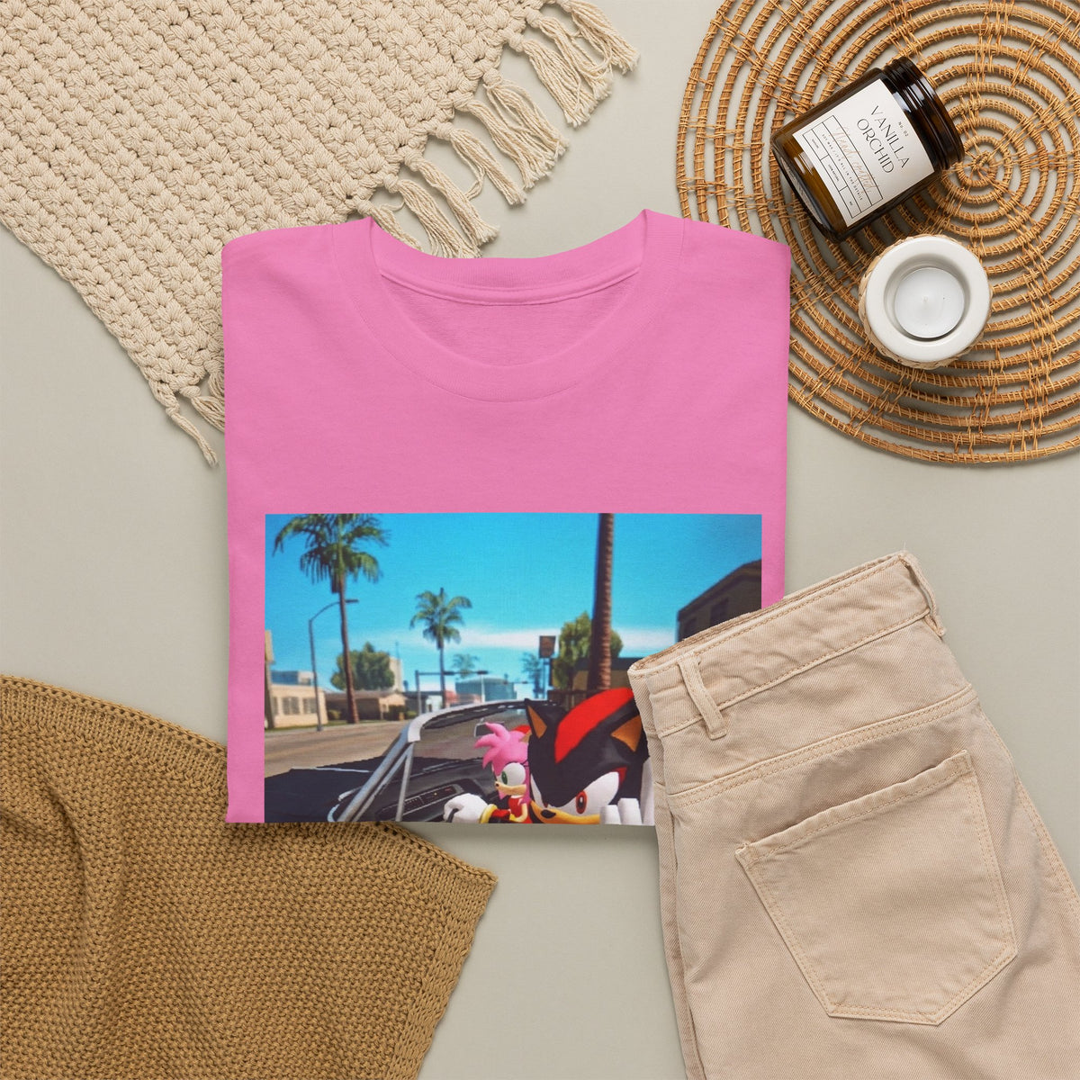 Shadow The Hedgehog Driving With Attitude Tee