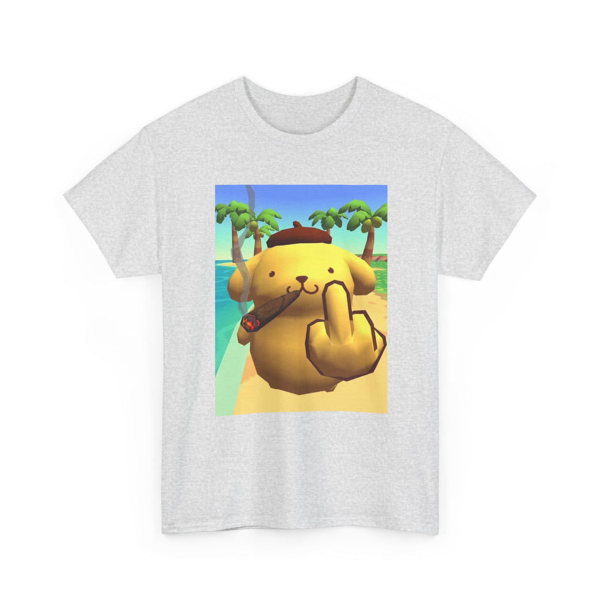 Pompompurin Smoking And Flipping The Bird