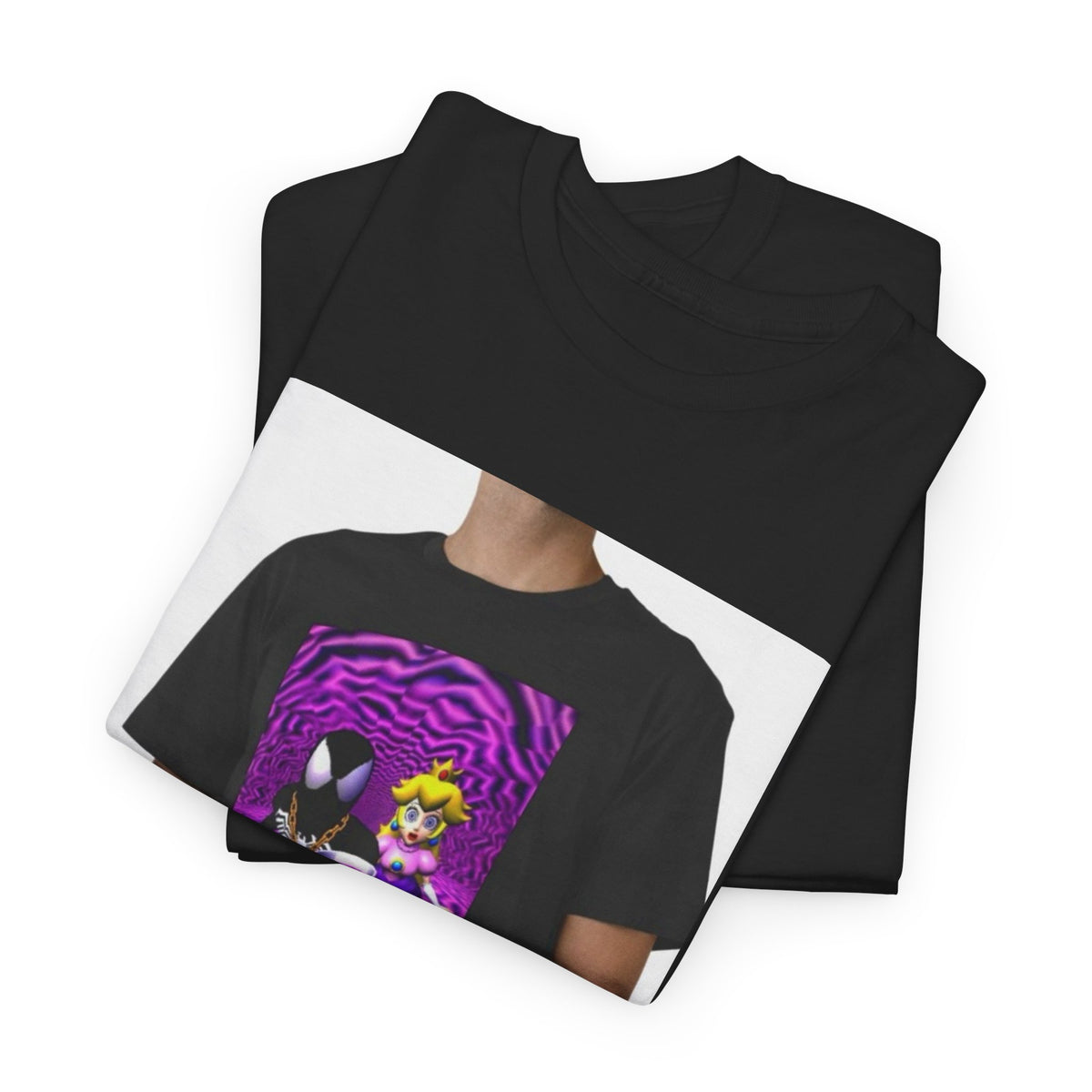 Symbiote And Princess On Purple Swirls