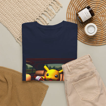 Pikachu Pouring Lean In Car Tee
