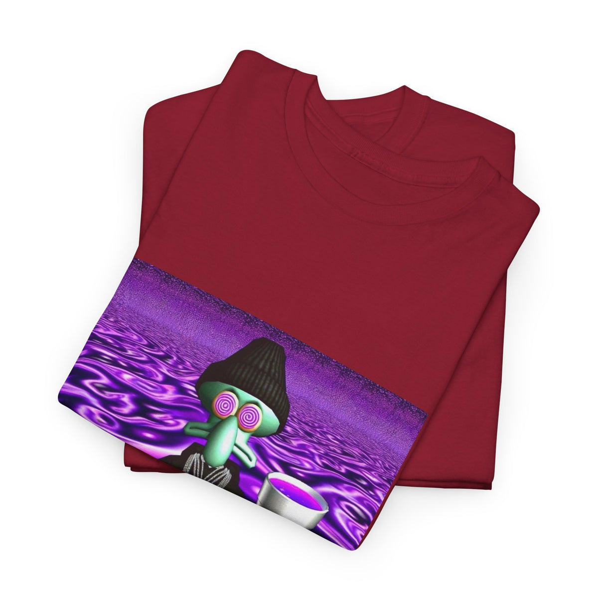 Squidward Sipping Lean In A Purple Haze