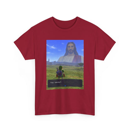 Link Meets Jesus, The Ultimate Question Tee