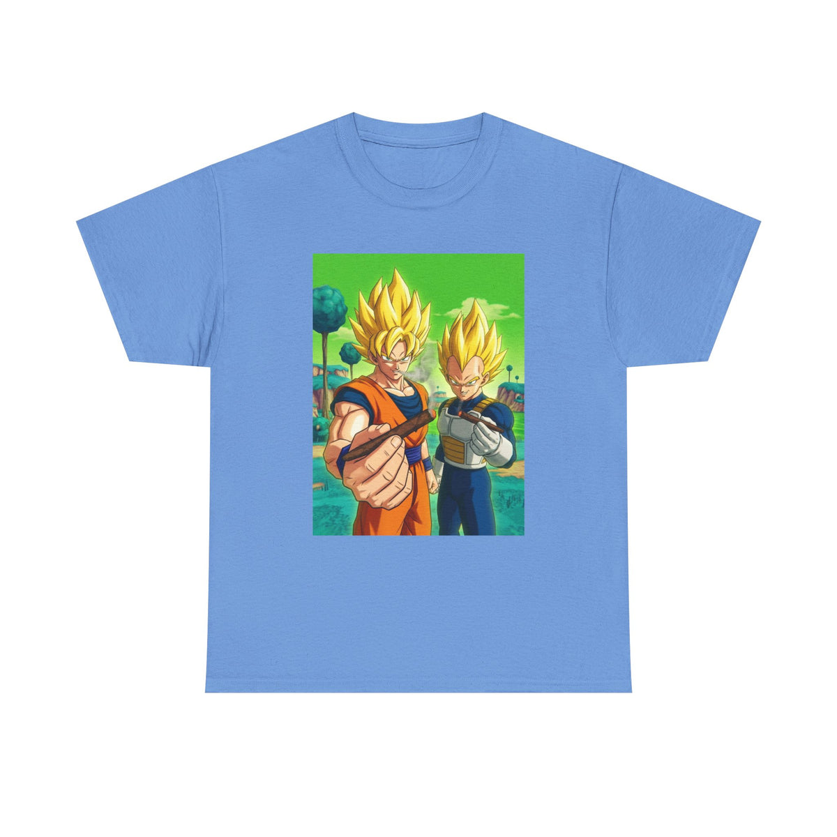 Goku And Vegeta Sharing A Smoke