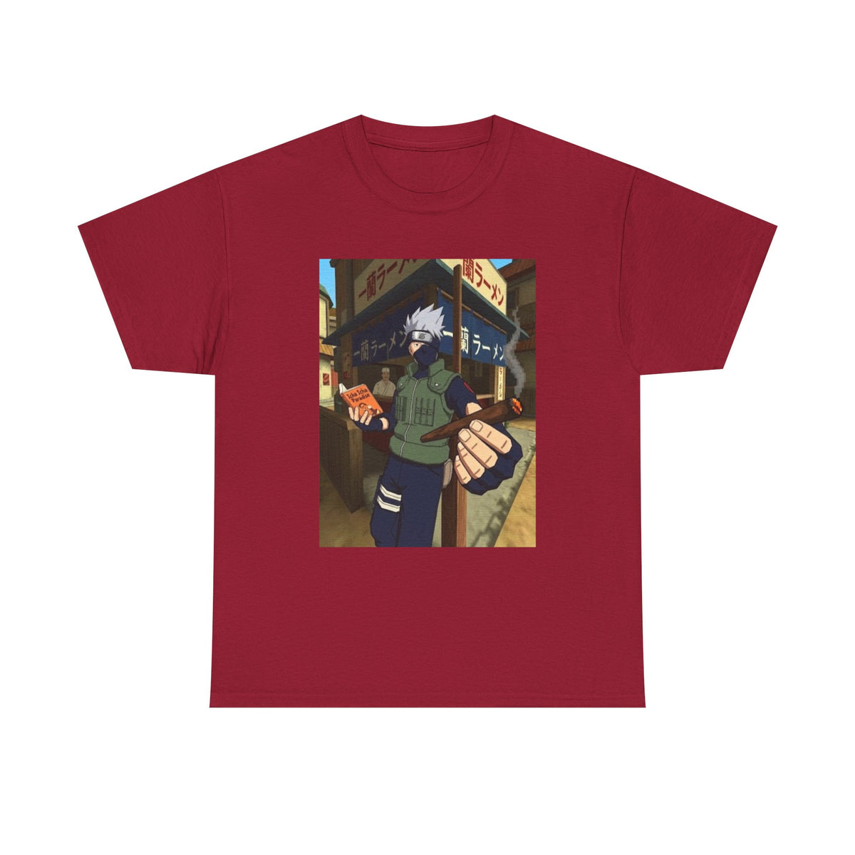 Kakashi Relaxing With Blunt And Book Tee