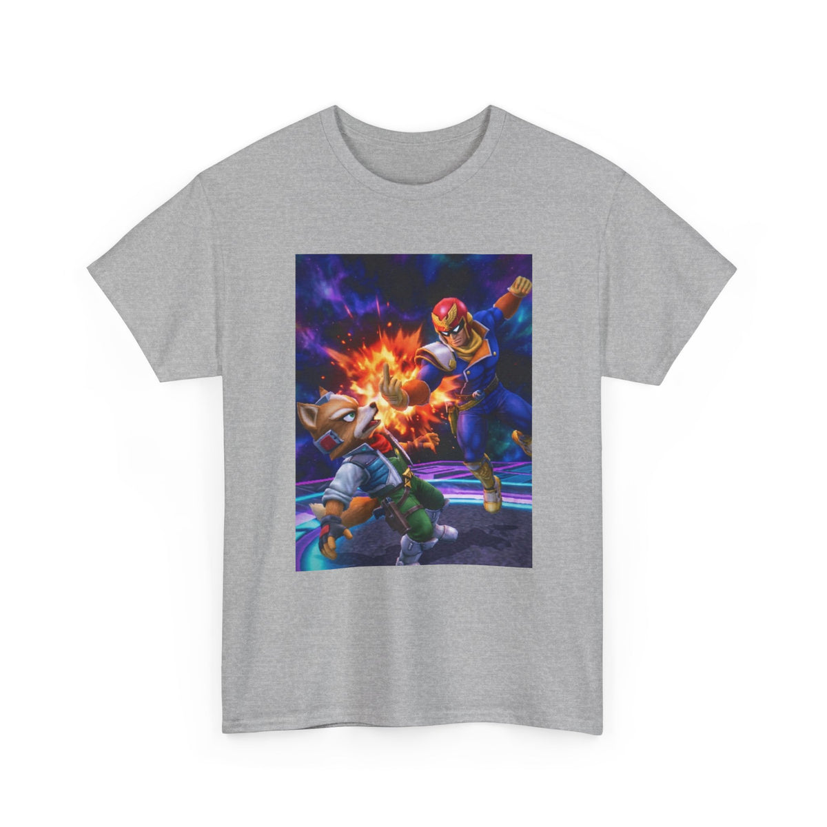Falcon Punch Fox Flipping The Bird Tee