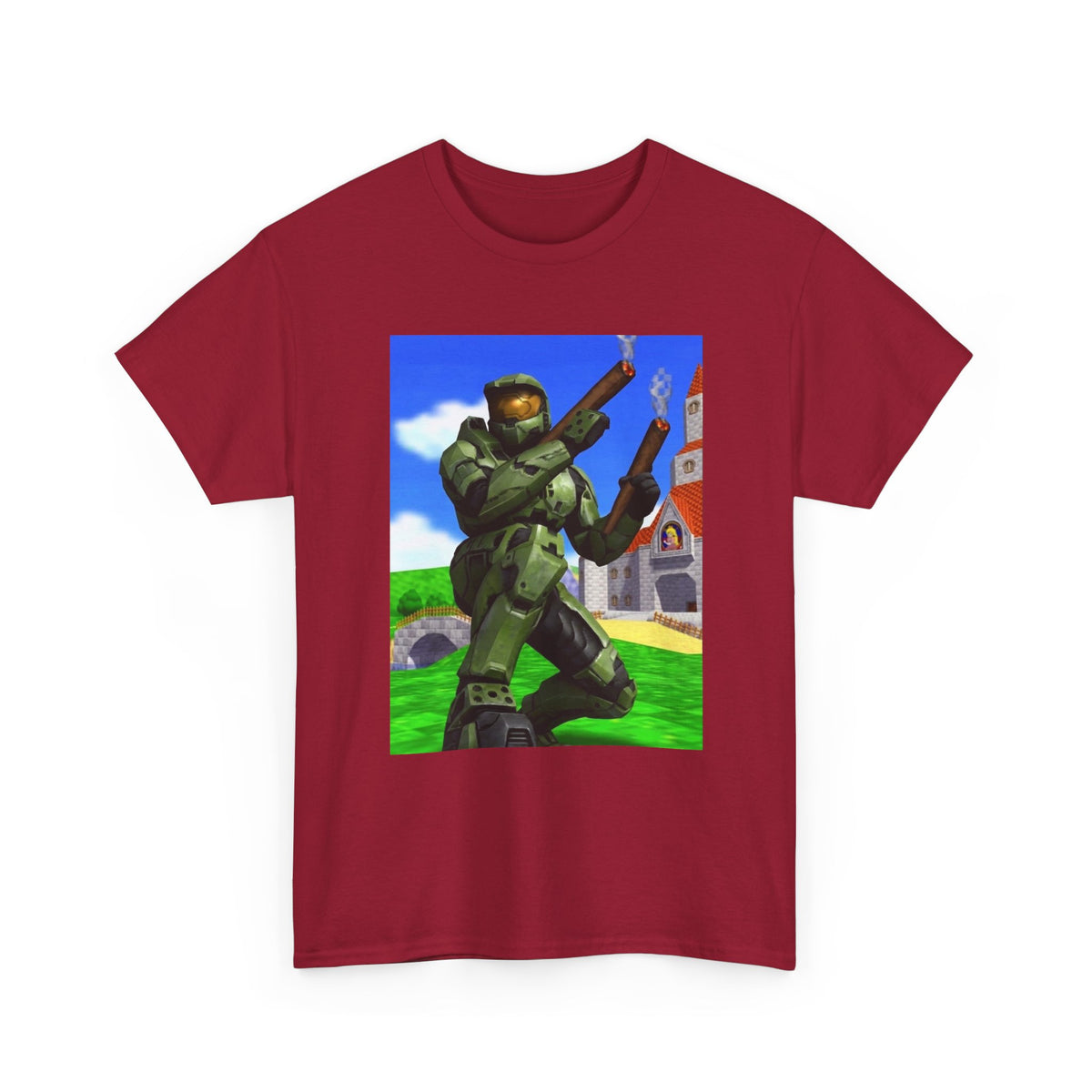 Master Chief Blazing In Mushroom Kingdom