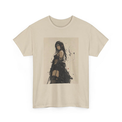 Anime Goth Girl Standing Confidently Tee