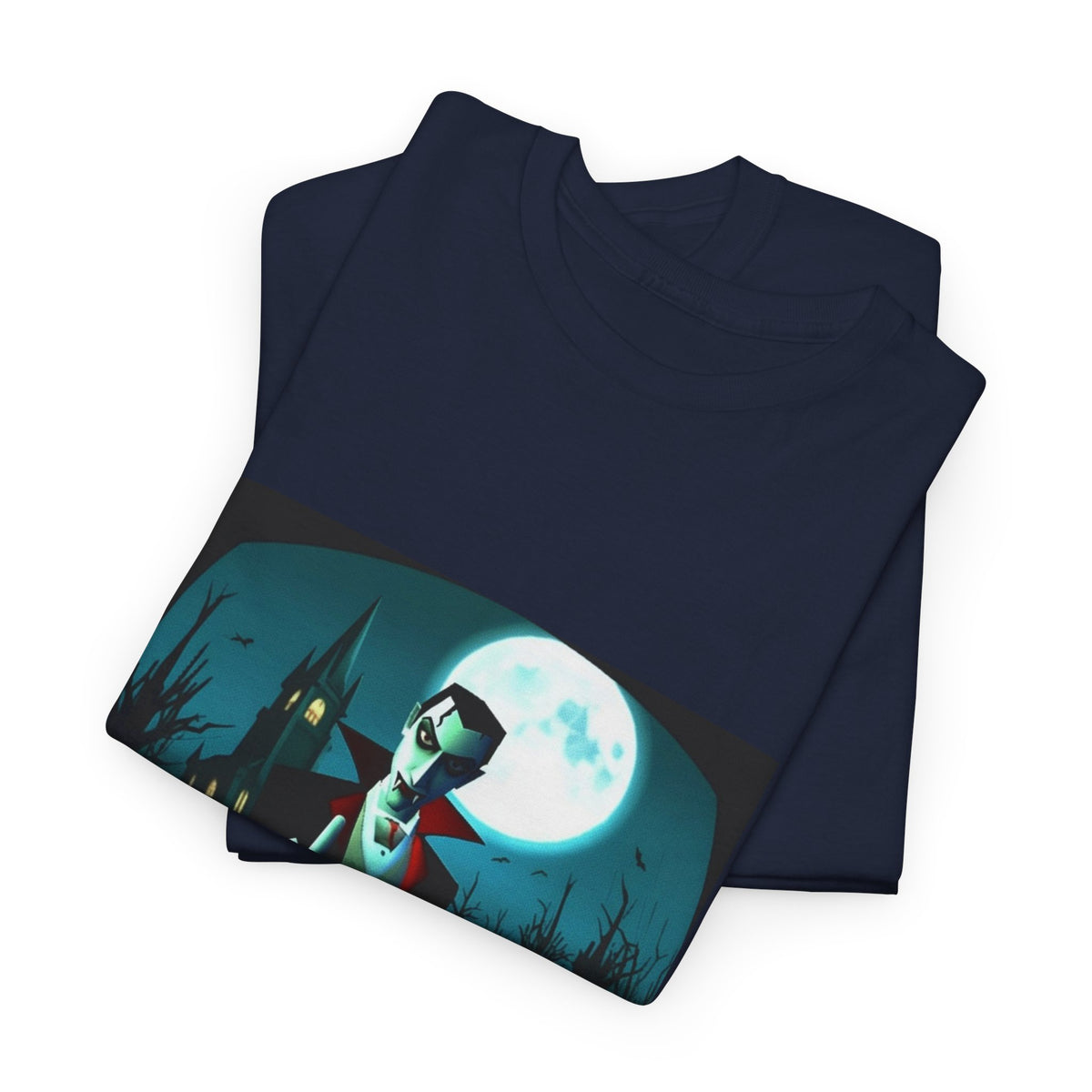 Vampire Giving The Finger In Cemetery Tee