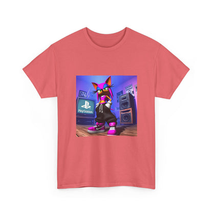 Pink Sonic-Style Character In Y2K Drip