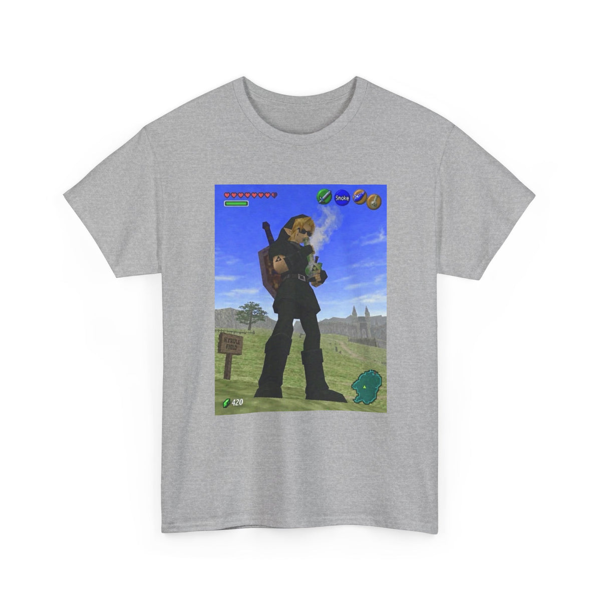 Dark Link Hitting The Bong Tee