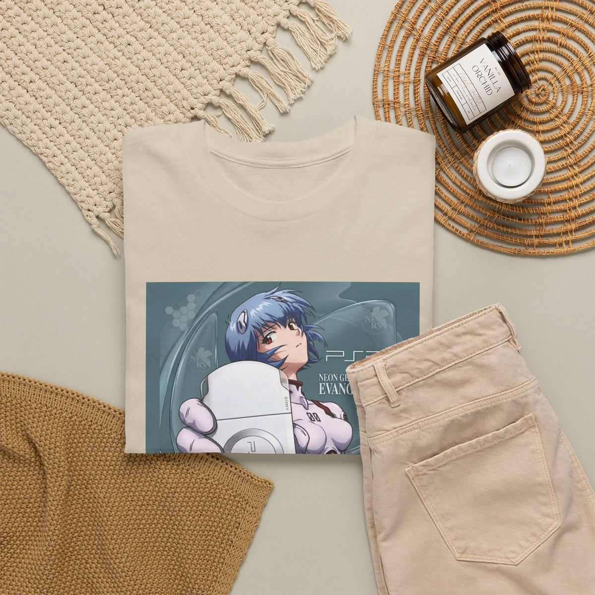 Rei Ayanami Holds PSP Console Tee