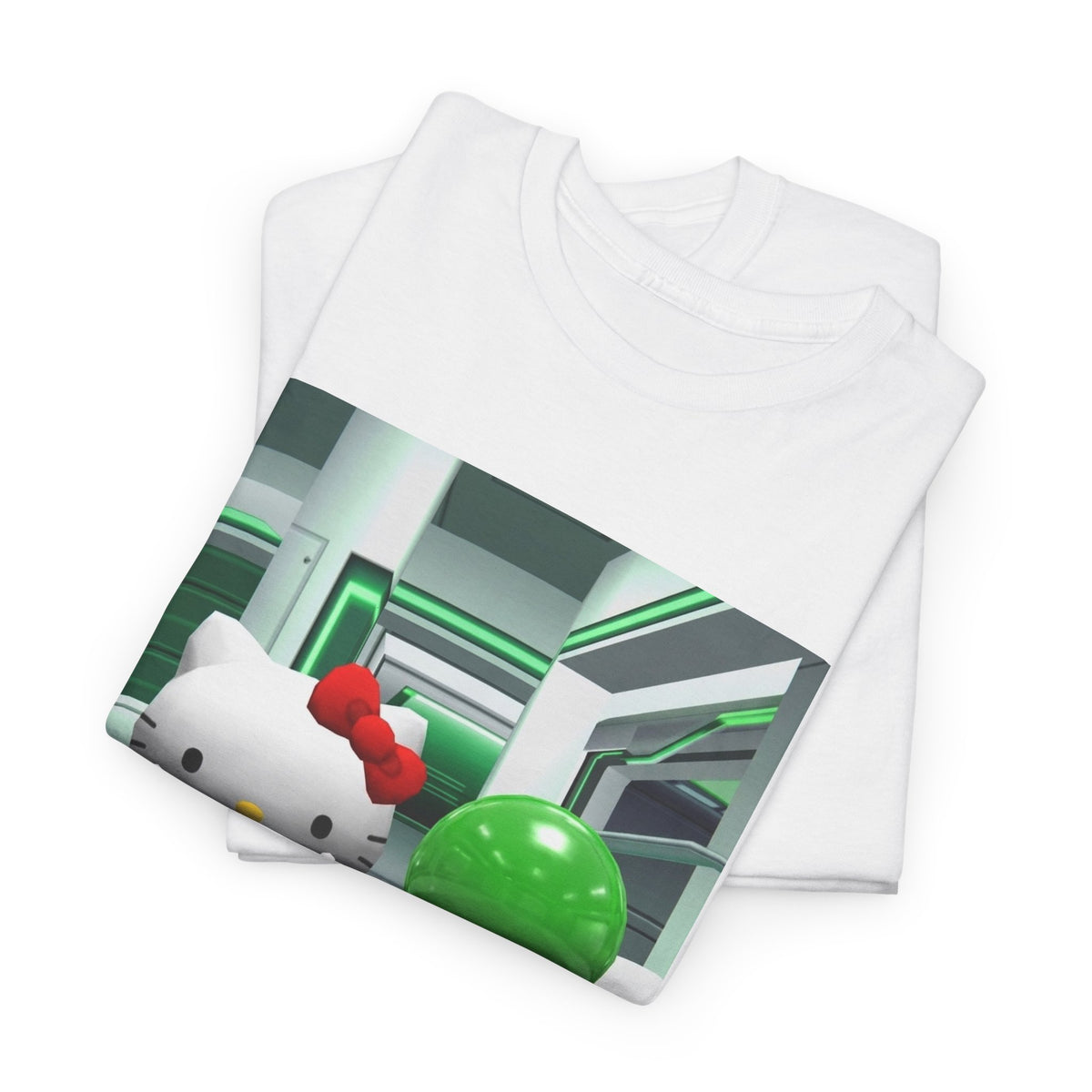 Kitty And Slime Flipping The Bird Tee