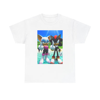 Rouge And Shadow Flipping The Bird Tee (Design 4)