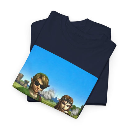 Link And Zelda Chilling With Blunts Tee