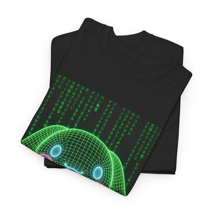 Wireframe Bunny Flips The Bird Tee