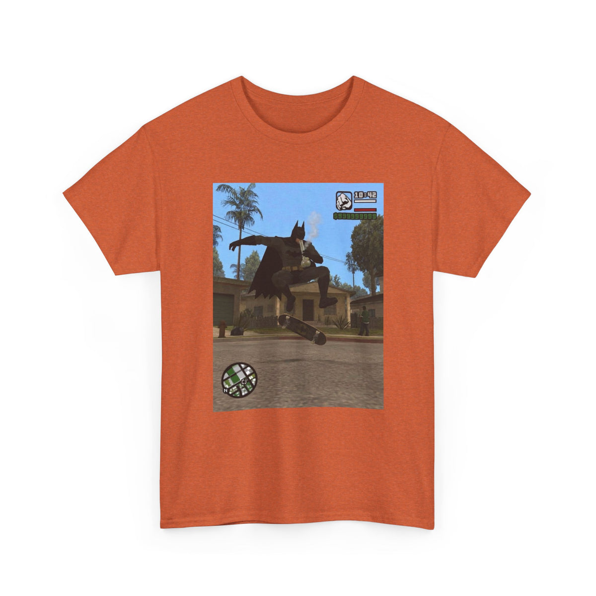 Batman Smoking Bong Skateboard Stunt Tee