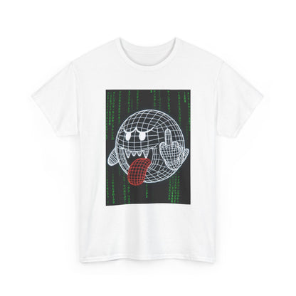 Wireframe Boo Giving The Finger Tee