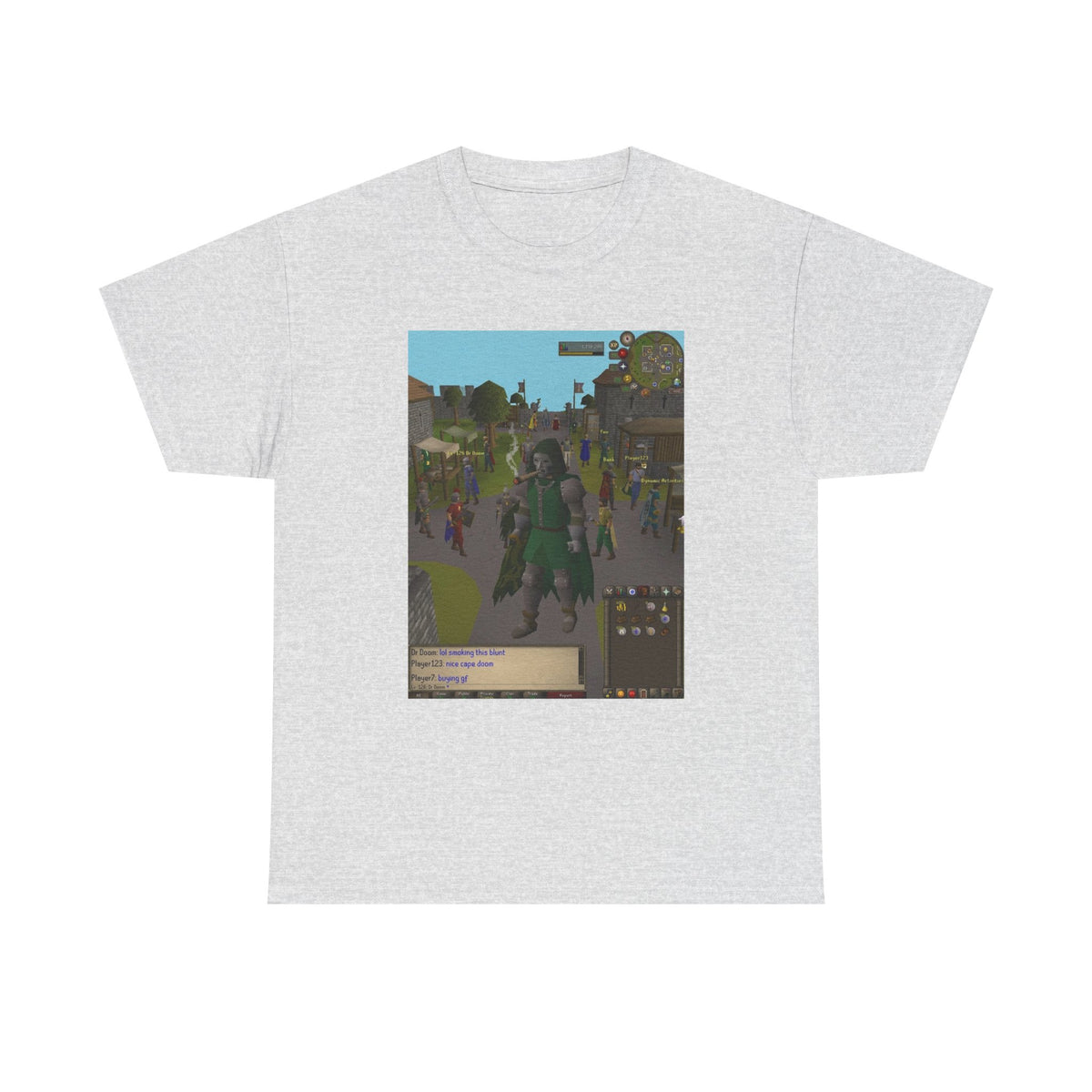 Pixelated Dr. Doom Smoking A Blunt In Gielinor