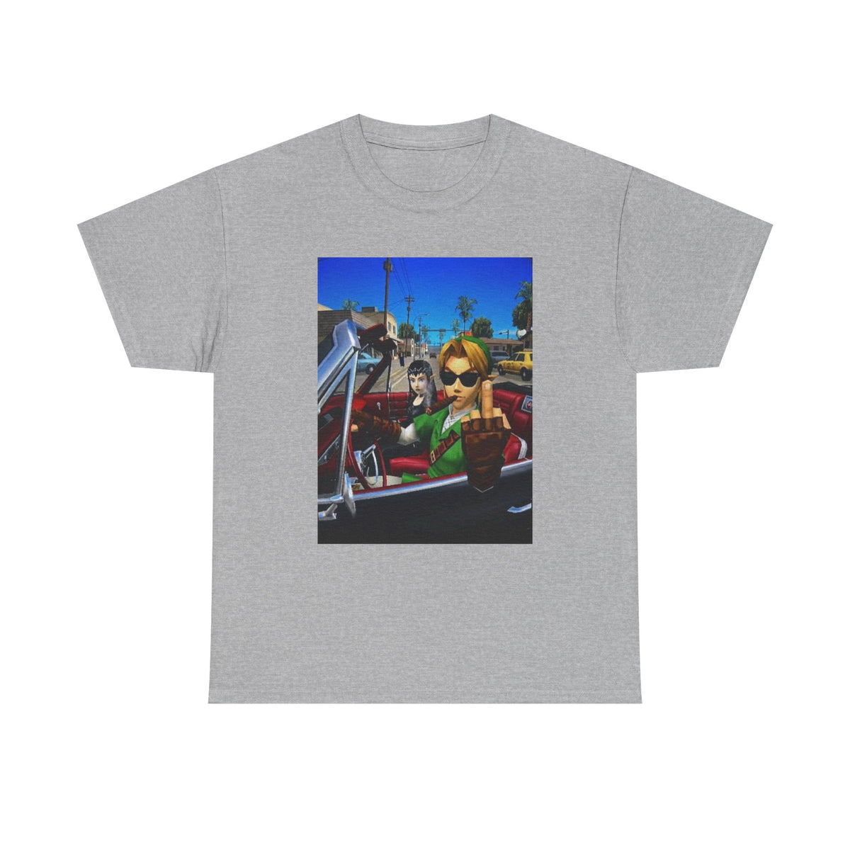 Link Flipping The Bird In Convertible Tee