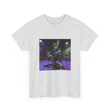 Stoner Link Skateboarding In Graffiti Alley Tee
