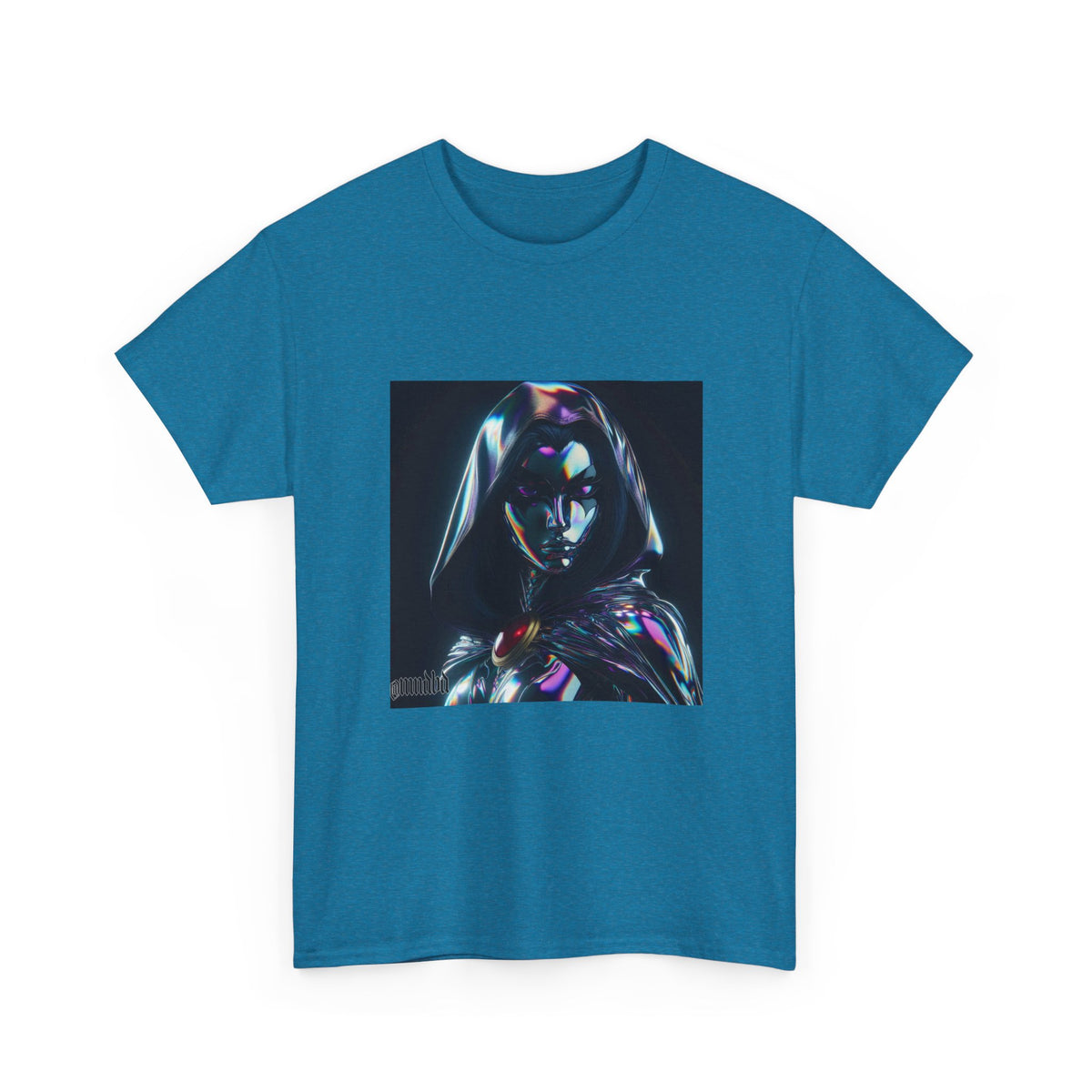Holographic Raven Sorceress Shimmers Mysteriously