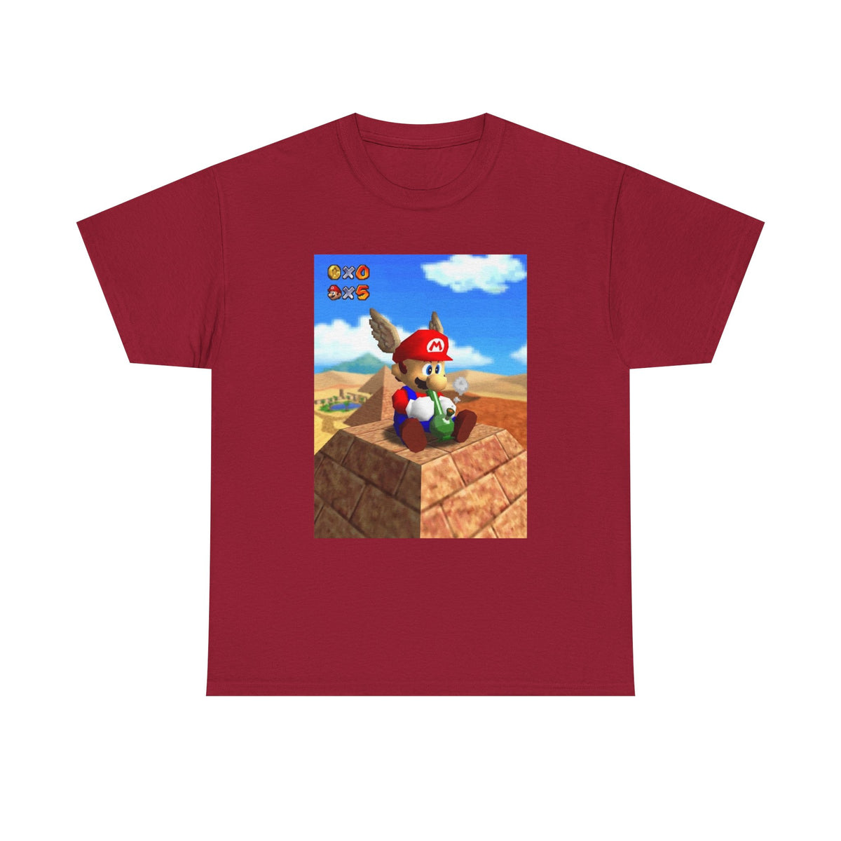 Wing Cap Mario Enjoying The Desert View Tee