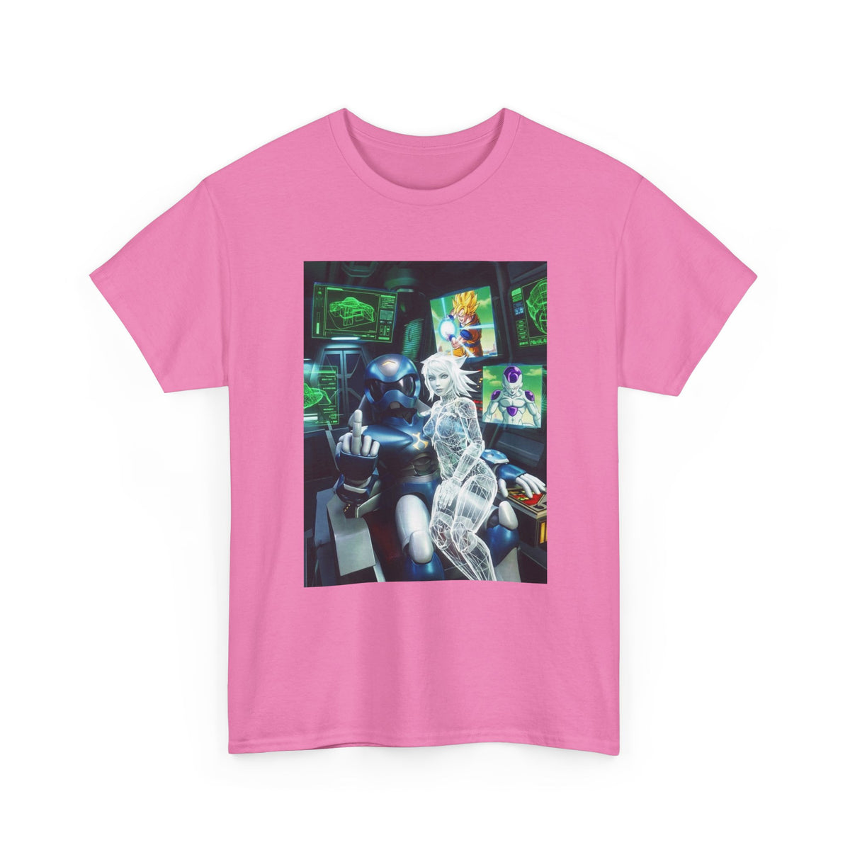Cybernetic Pilot, Holographic Girl, And Dragon Ball Z
