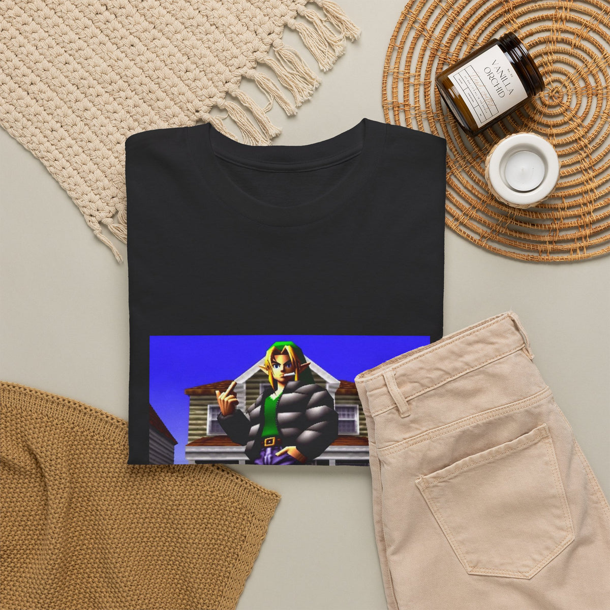 Link In Streetwear Flipping The Bird Tee