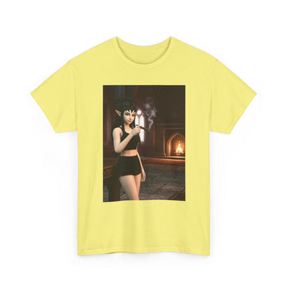 Dark Elf Girl Smoking Cigar Tee
