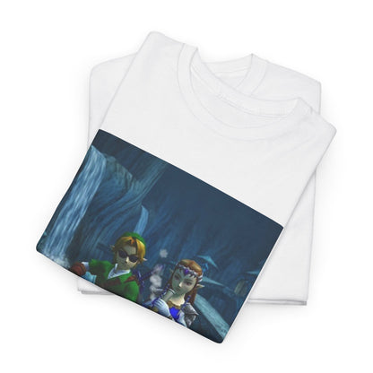 Link And Zelda Chilling With A Bong Tee
