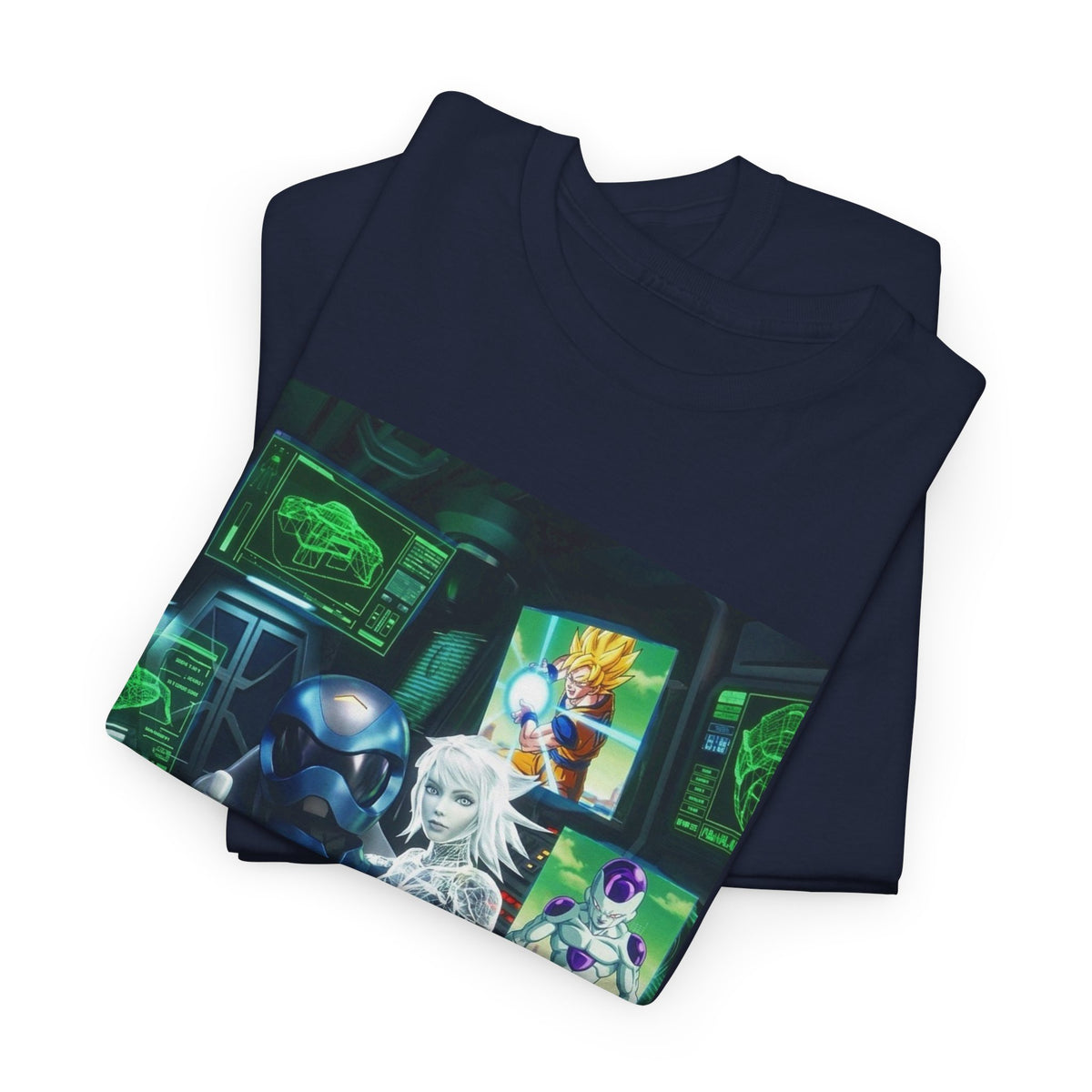 Cybernetic Pilot, Holographic Girl, And Dragon Ball Z