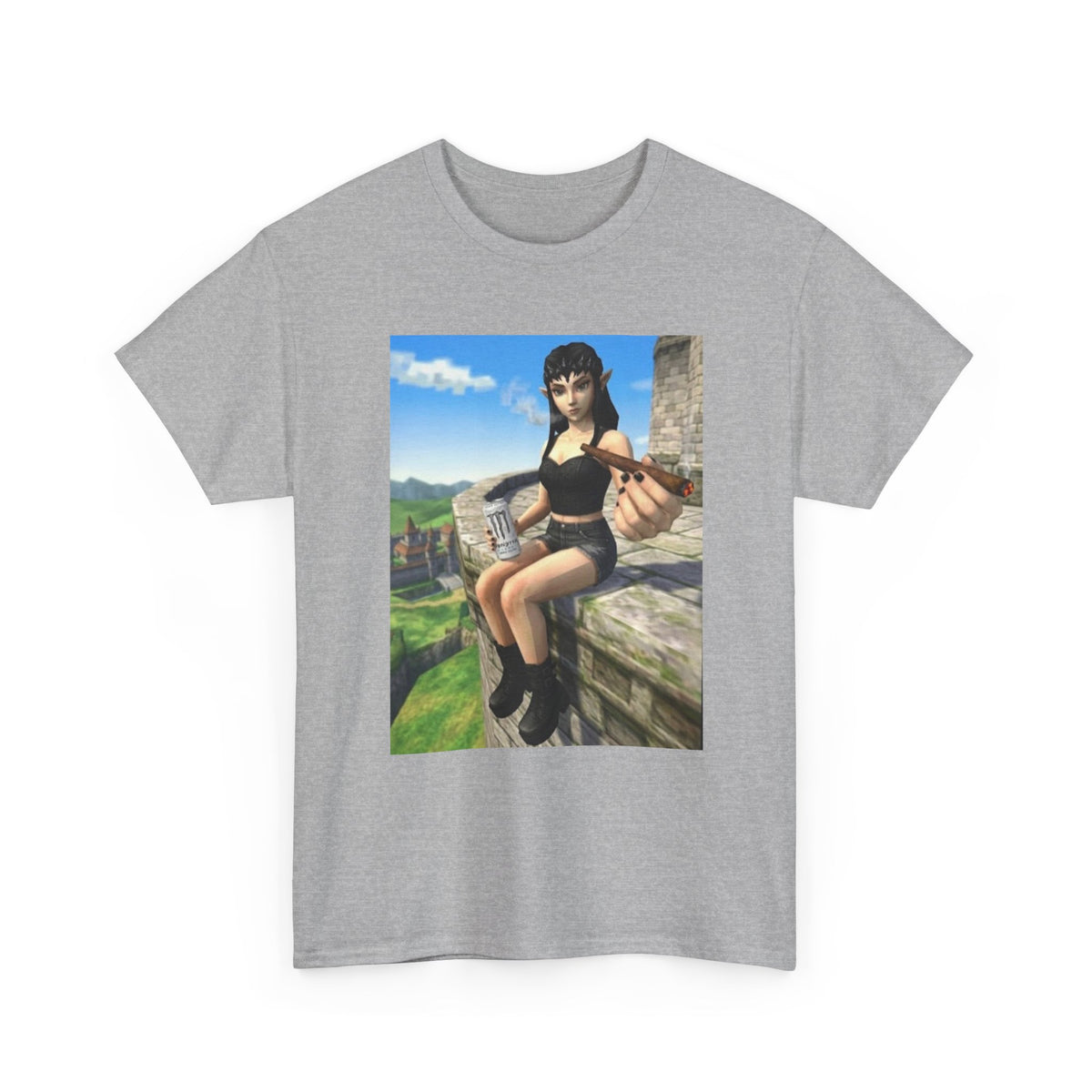 Edgy Elf Offering You A Blunt Tee