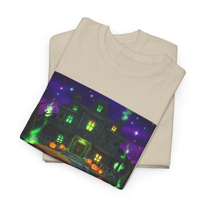 Neon Leaf Whisper Graphic Tee