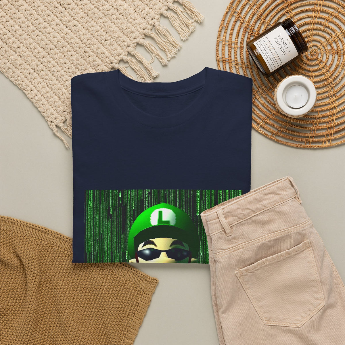 Matrix Luigi Smoking In The Glitch