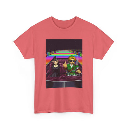 Link And Malon Driving Rainbow Road Tee