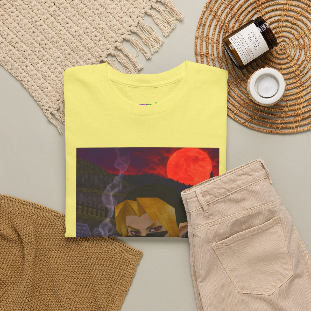 Mystic Green Canvas Graphic Tee
