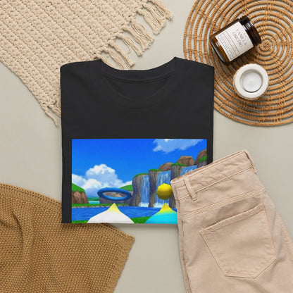 Chao Flipping Off On Green Hills Tee