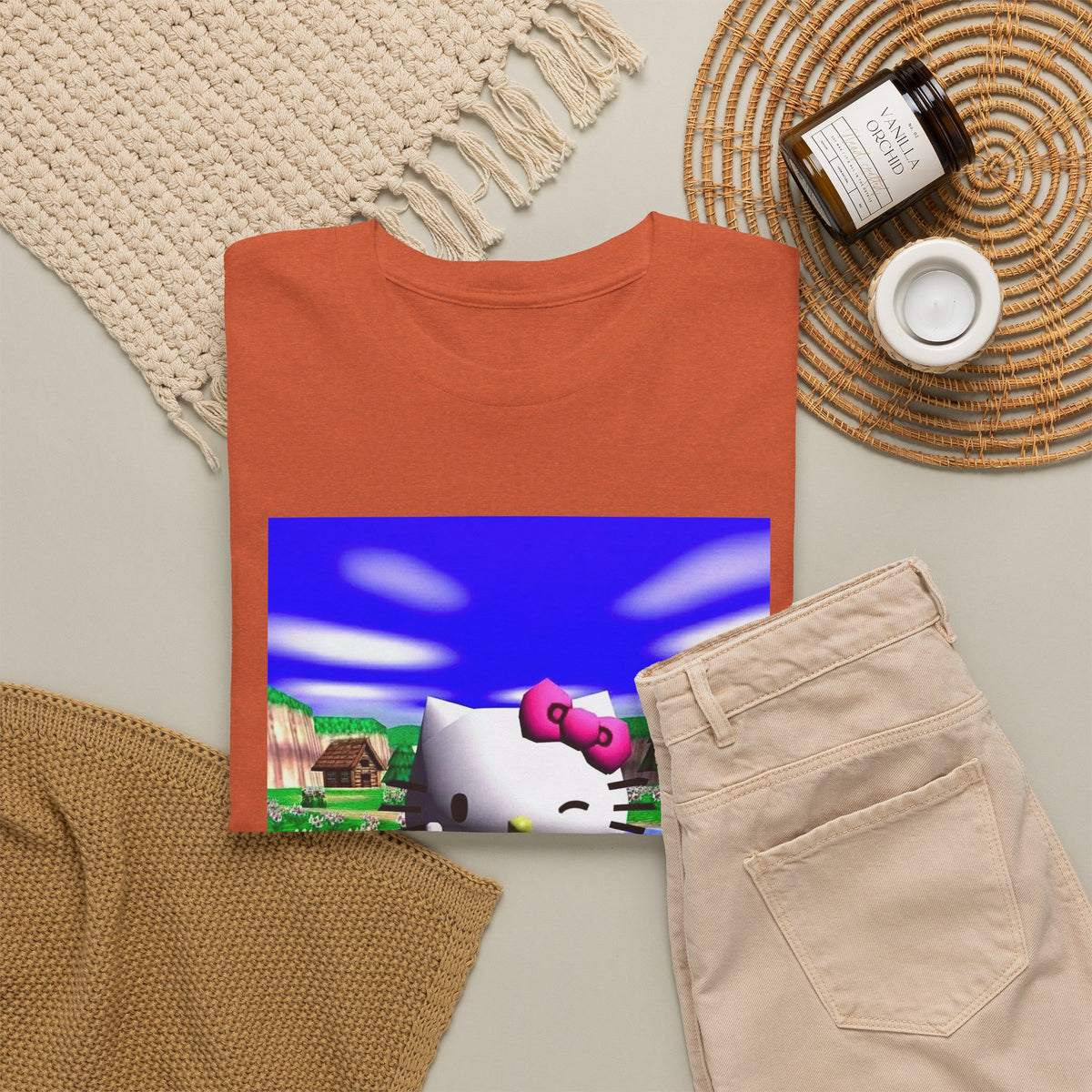 Winking Kitty Flipping The Bird Tee