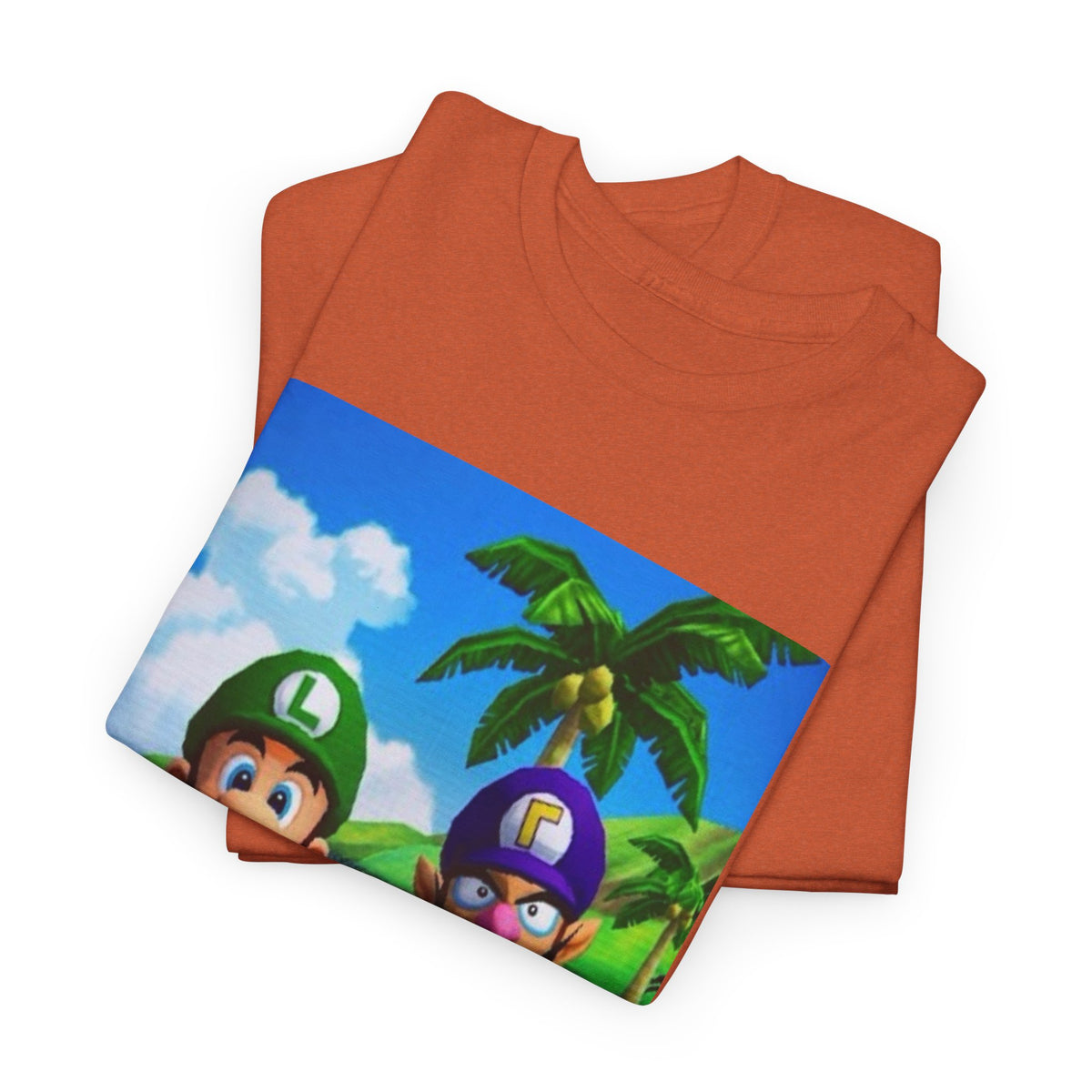 Luigi and Waluigi Flipping The Bird Tee