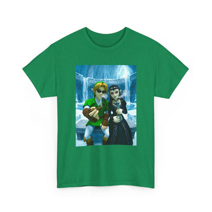 Link And Zora Chilling In Ice Cavern